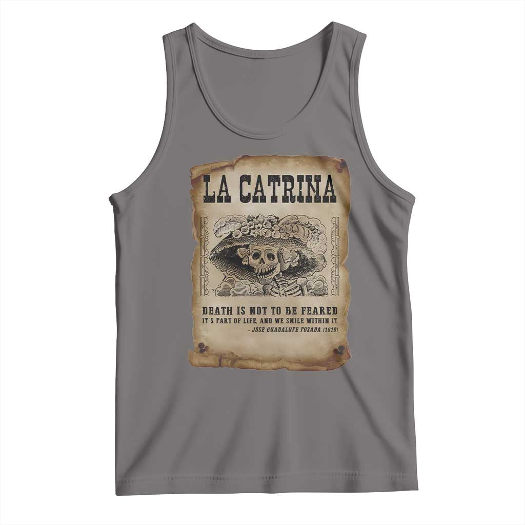 Day Of The Dead Tank Top La Calavera Garbancera - Wonder Print Shop