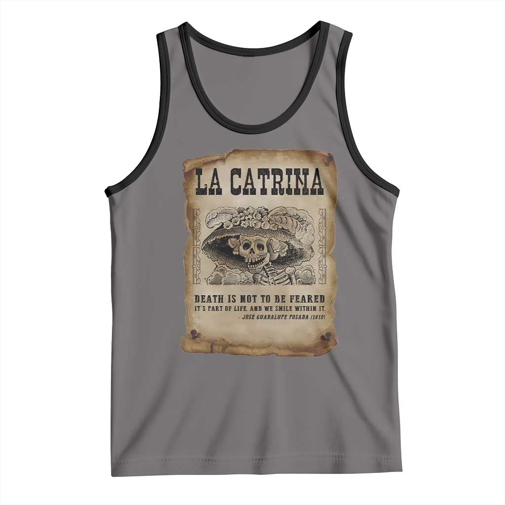 Day Of The Dead Tank Top La Calavera Garbancera - Wonder Print Shop