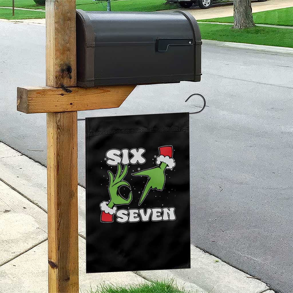 67 Six Seven Christmas Meme Garden Flag Funny Elf Hands - Wonder Print Shop