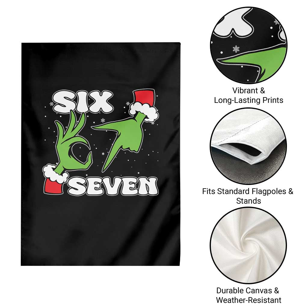 67 Six Seven Christmas Meme Garden Flag Funny Elf Hands - Wonder Print Shop