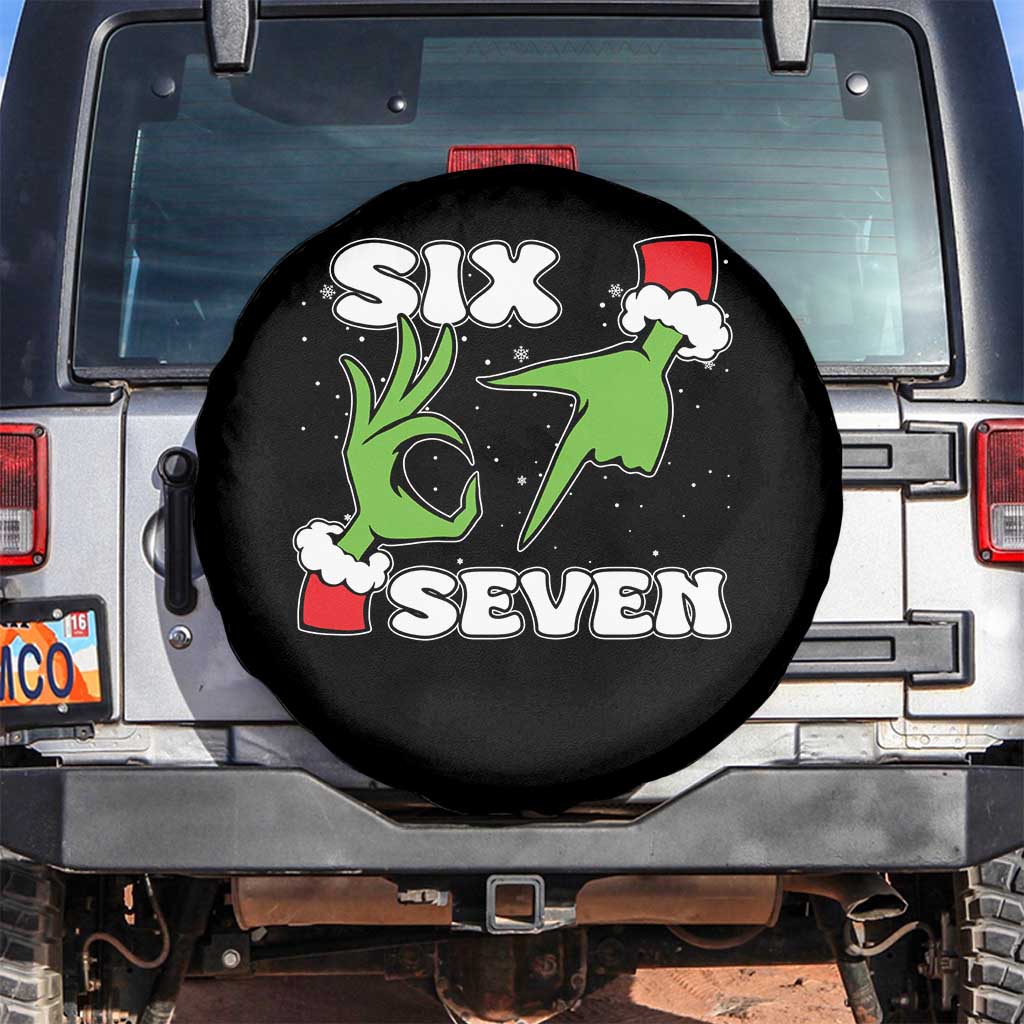 67 Six Seven Christmas Meme Spare Tire Cover Funny Elf Hands - Wonder Print Shop
