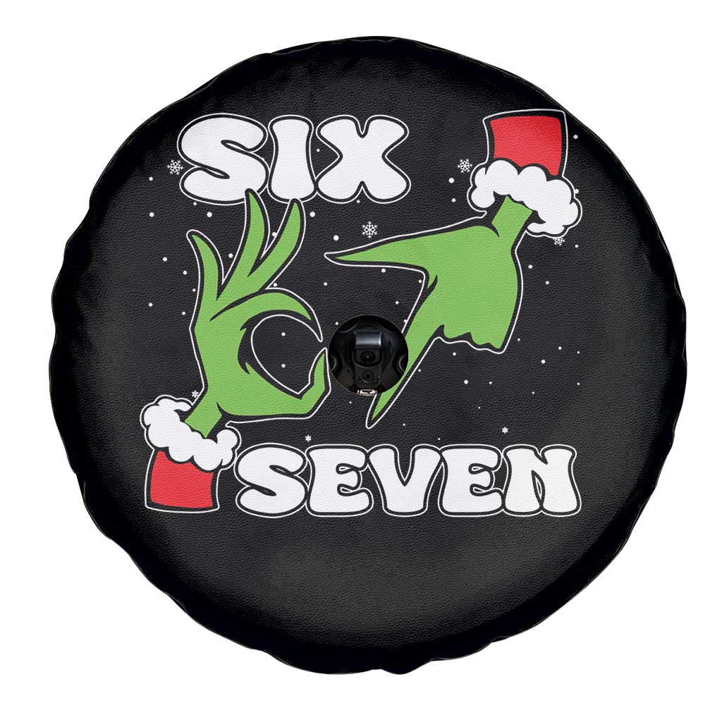 67 Six Seven Christmas Meme Spare Tire Cover Funny Elf Hands - Wonder Print Shop