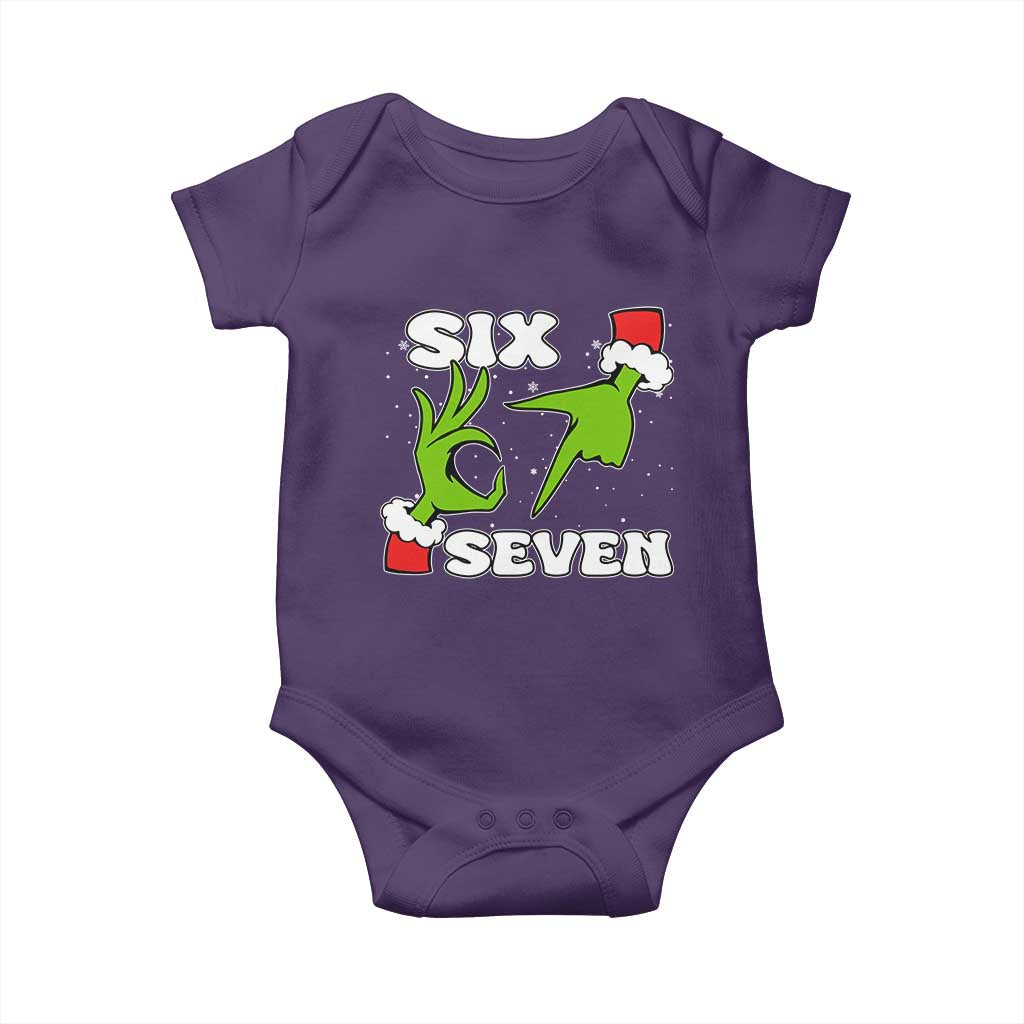 67 Six Seven Christmas Meme Baby Onesie Funny Elf Hands - Wonder Print Shop