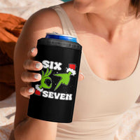 67 Six Seven Christmas Meme 4 in 1 Can Cooler Tumbler Funny Elf Hands - Wonder Print Shop