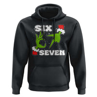 67 Six Seven Christmas Meme Hoodie Funny Elf Hands - Wonder Print Shop
