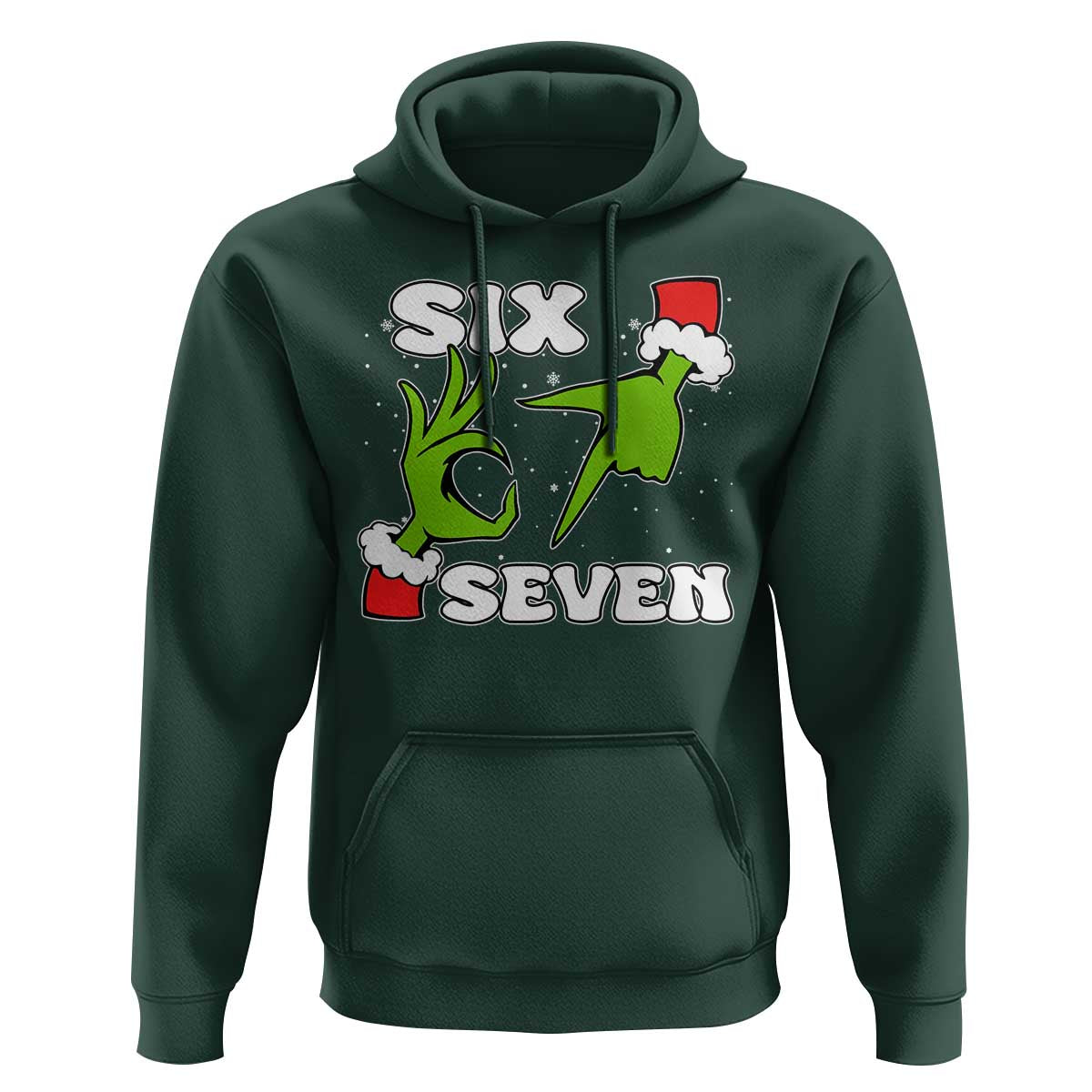 67 Six Seven Christmas Meme Hoodie Funny Elf Hands - Wonder Print Shop