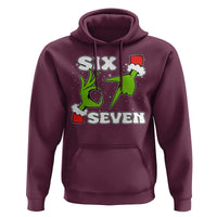 67 Six Seven Christmas Meme Hoodie Funny Elf Hands - Wonder Print Shop