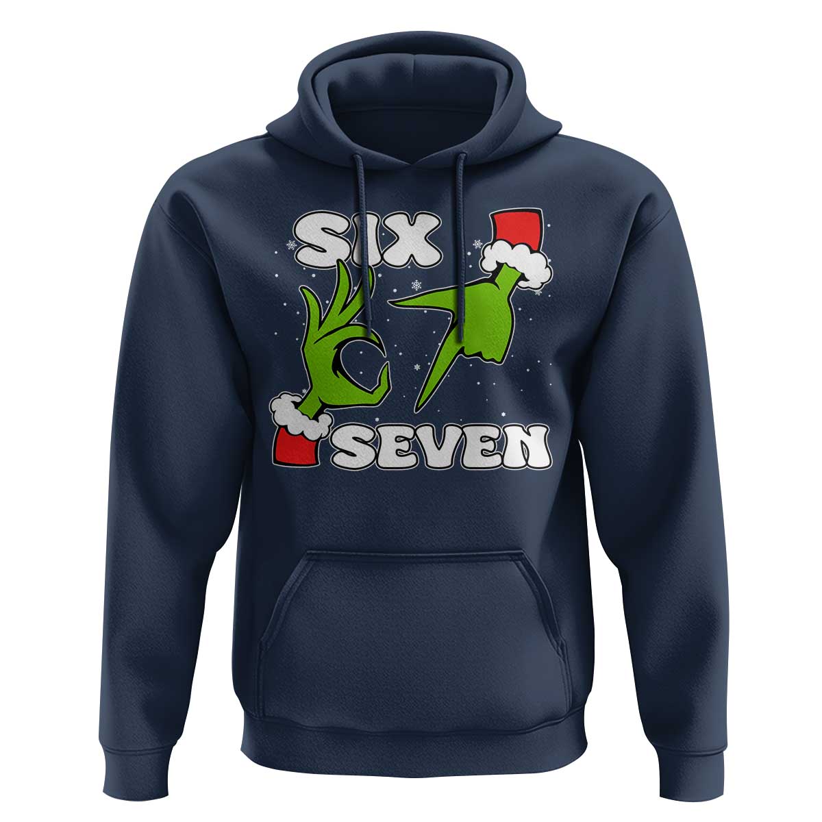 67 Six Seven Christmas Meme Hoodie Funny Elf Hands - Wonder Print Shop