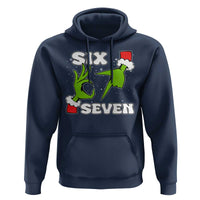 67 Six Seven Christmas Meme Hoodie Funny Elf Hands - Wonder Print Shop
