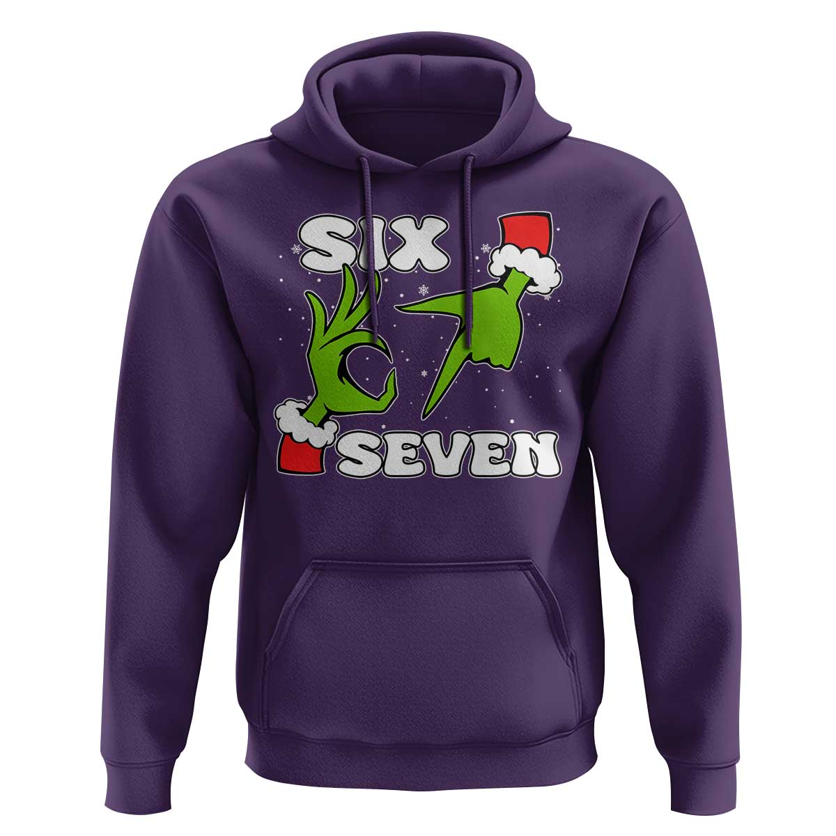 67 Six Seven Christmas Meme Hoodie Funny Elf Hands - Wonder Print Shop