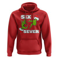 67 Six Seven Christmas Meme Hoodie Funny Elf Hands - Wonder Print Shop