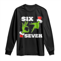 67 Six Seven Christmas Meme Long Sleeve Shirt Funny Elf Hands - Wonder Print Shop