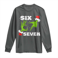 67 Six Seven Christmas Meme Long Sleeve Shirt Funny Elf Hands - Wonder Print Shop