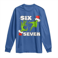 67 Six Seven Christmas Meme Long Sleeve Shirt Funny Elf Hands - Wonder Print Shop