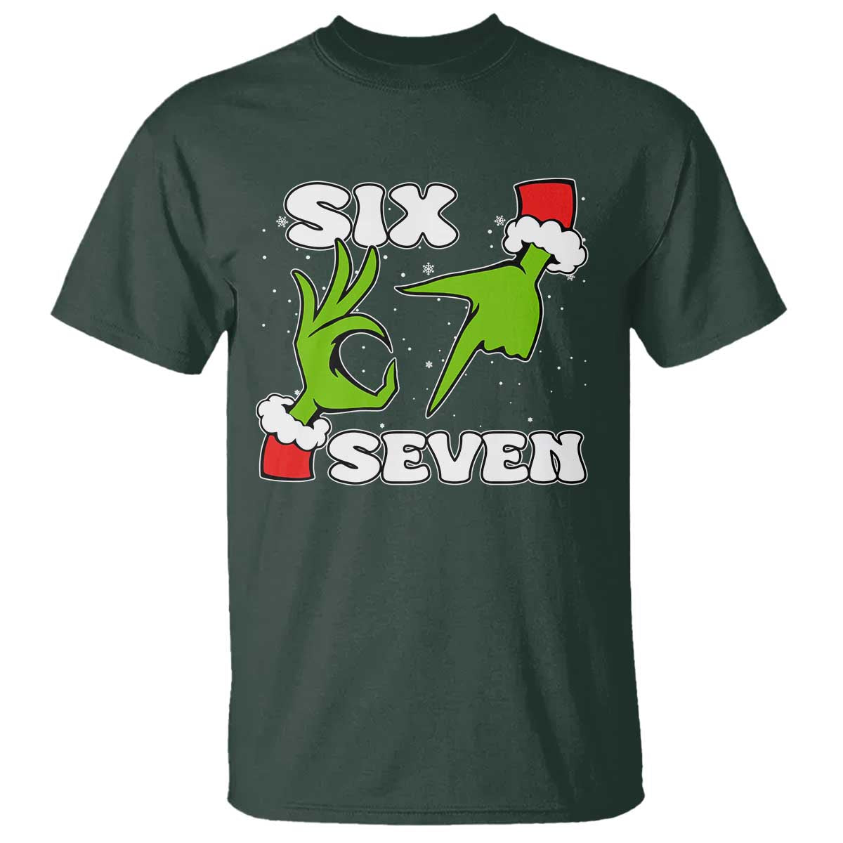 67 Six Seven Christmas Meme T Shirt Funny Elf Hands - Wonder Print Shop
