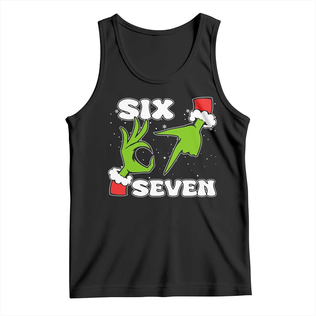 67 Six Seven Christmas Meme Tank Top Funny Elf Hands - Wonder Print Shop