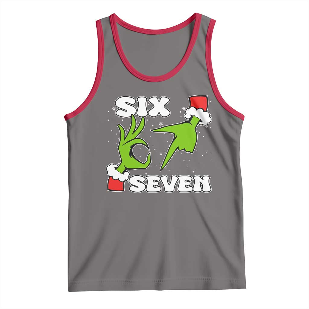 67 Six Seven Christmas Meme Tank Top Funny Elf Hands - Wonder Print Shop