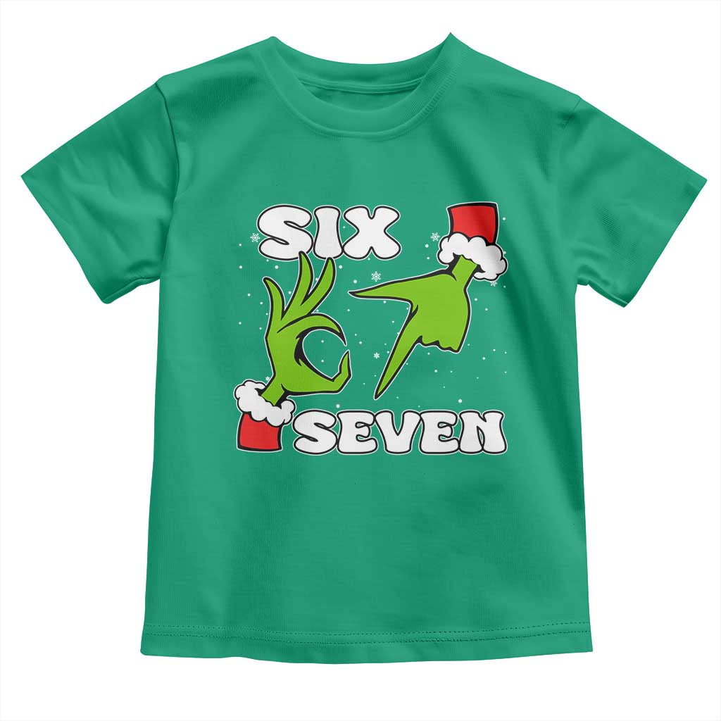 67 Six Seven Christmas Meme Toddler T Shirt Funny Elf Hands - Wonder Print Shop