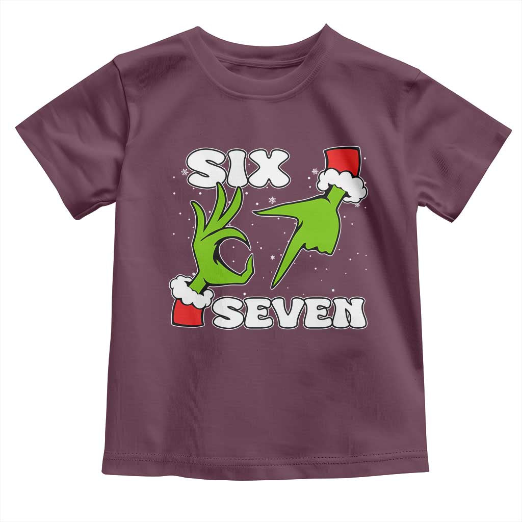 67 Six Seven Christmas Meme Toddler T Shirt Funny Elf Hands - Wonder Print Shop