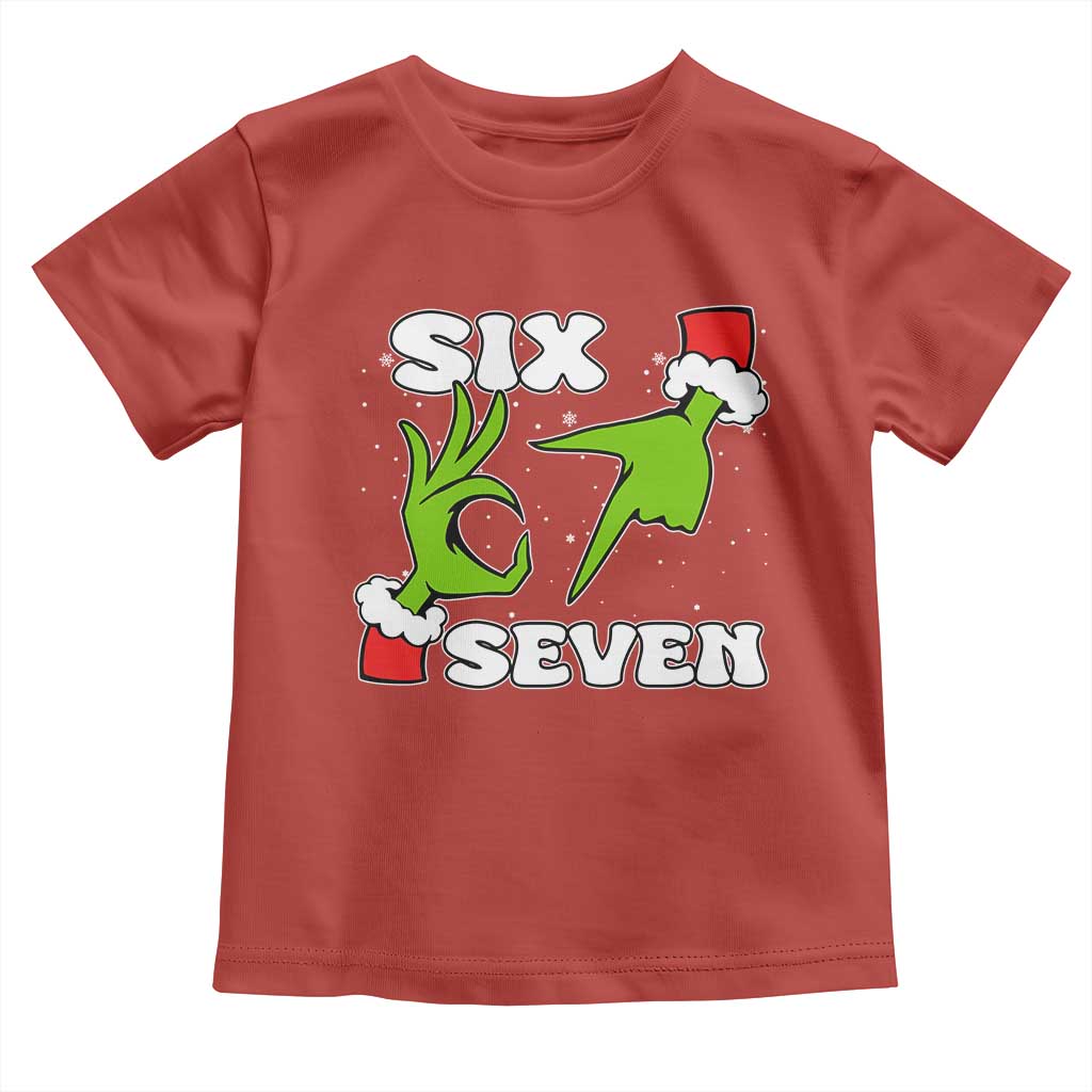 67 Six Seven Christmas Meme Toddler T Shirt Funny Elf Hands - Wonder Print Shop