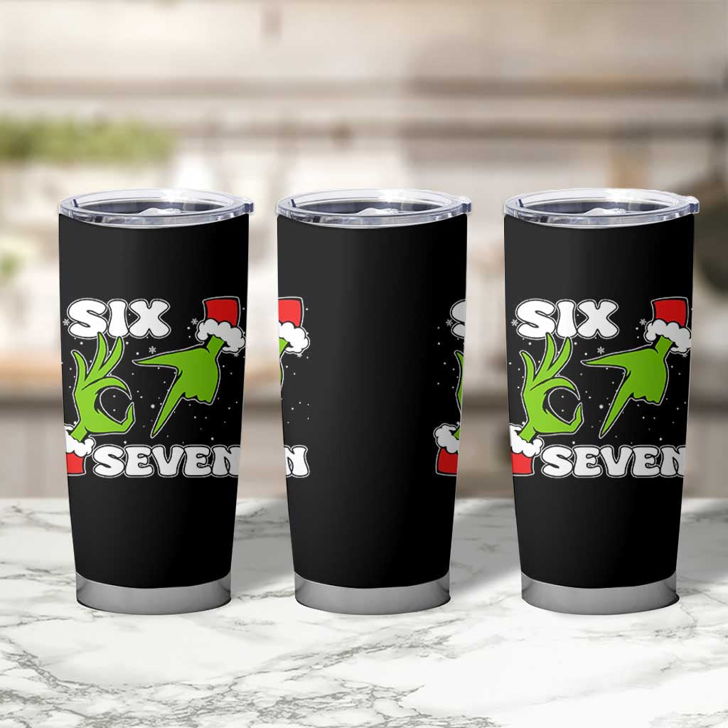 67 Six Seven Christmas Meme Tumbler Cup Funny Elf Hands - Wonder Print Shop