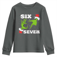 67 Six Seven Christmas Meme Youth Sweatshirt Funny Elf Hands - Wonder Print Shop
