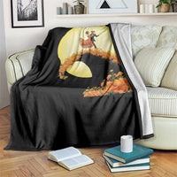 Dia De Los Muertos Throw Blanket Skeletons Dancing Mexican - Wonder Print Shop