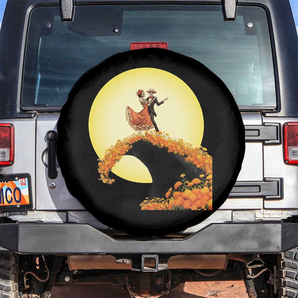 Dia De Los Muertos Spare Tire Cover Skeletons Dancing Mexican - Wonder Print Shop