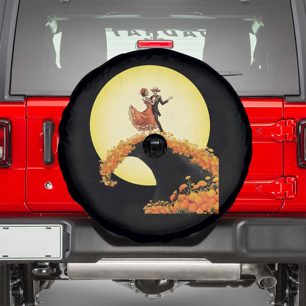 Dia De Los Muertos Spare Tire Cover Skeletons Dancing Mexican - Wonder Print Shop