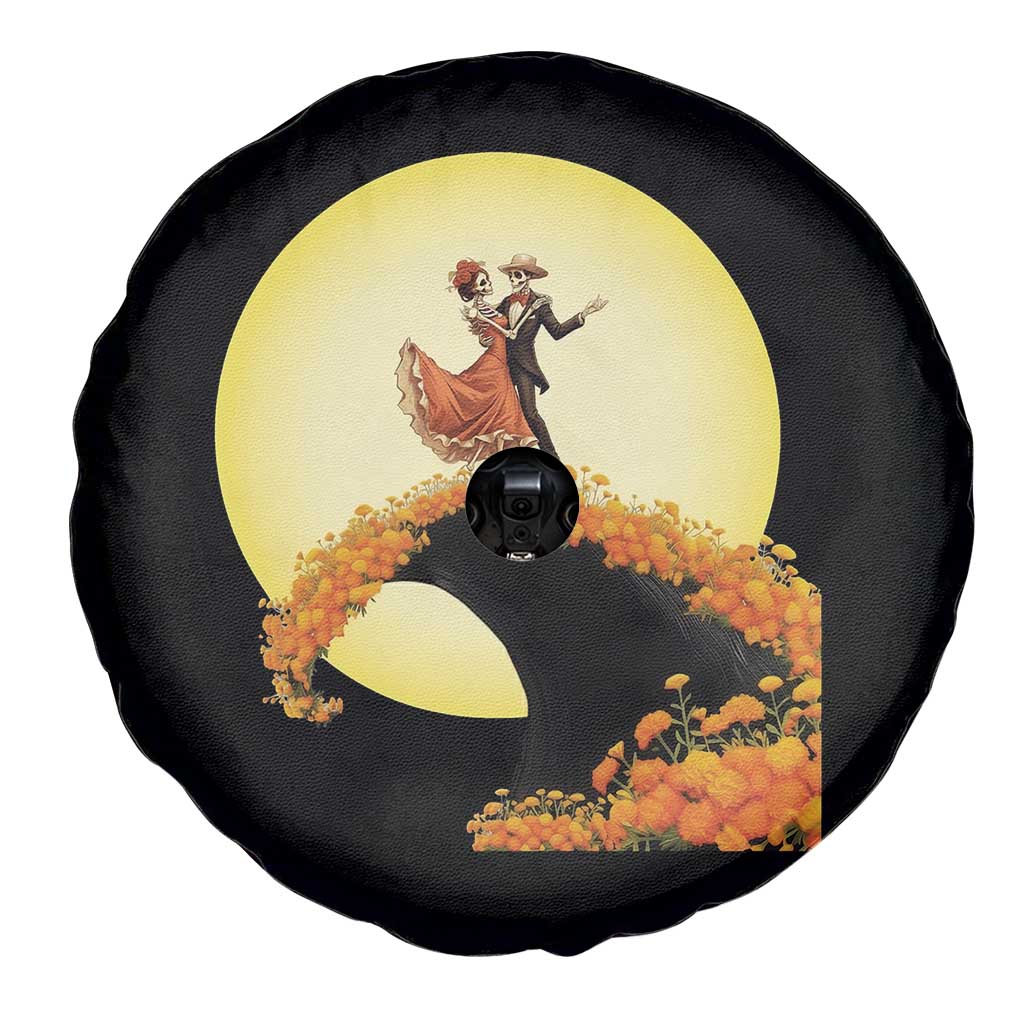 Dia De Los Muertos Spare Tire Cover Skeletons Dancing Mexican - Wonder Print Shop