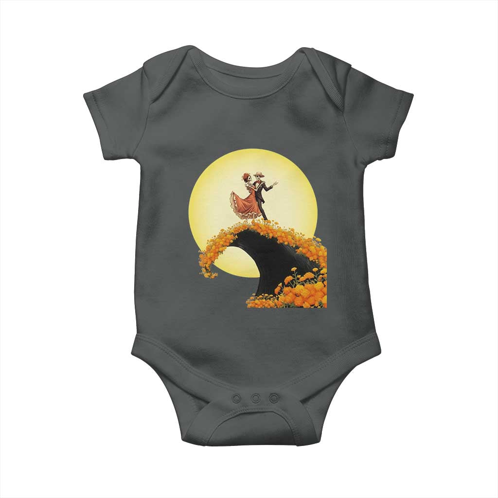 Dia De Los Muertos Baby Onesie Skeletons Dancing Mexican - Wonder Print Shop