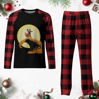 Dia De Los Muertos Plaid Pajama Set Skeletons Dancing Mexican - Wonder Print Shop