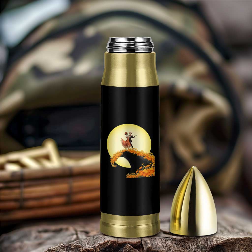 Dia De Los Muertos Bullet Tumbler Skeletons Dancing Mexican - Wonder Print Shop