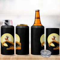 Dia De Los Muertos 4 in 1 Can Cooler Tumbler Skeletons Dancing Mexican - Wonder Print Shop