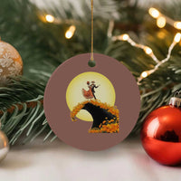 Dia De Los Muertos Ceramic Ornament Skeletons Dancing Mexican - Wonder Print Shop