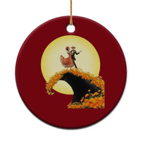 Dia De Los Muertos Ceramic Ornament Skeletons Dancing Mexican - Wonder Print Shop