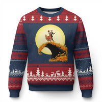 Dia De Los Muertos Ugly Christmas Sweater Skeletons Dancing Mexican - Wonder Print Shop