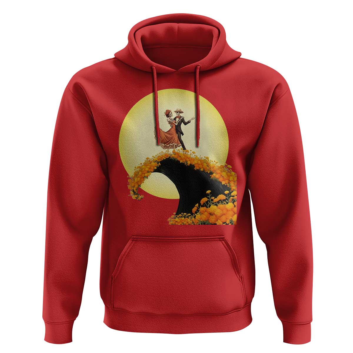 Dia De Los Muertos Hoodie Skeletons Dancing Mexican - Wonder Print Shop