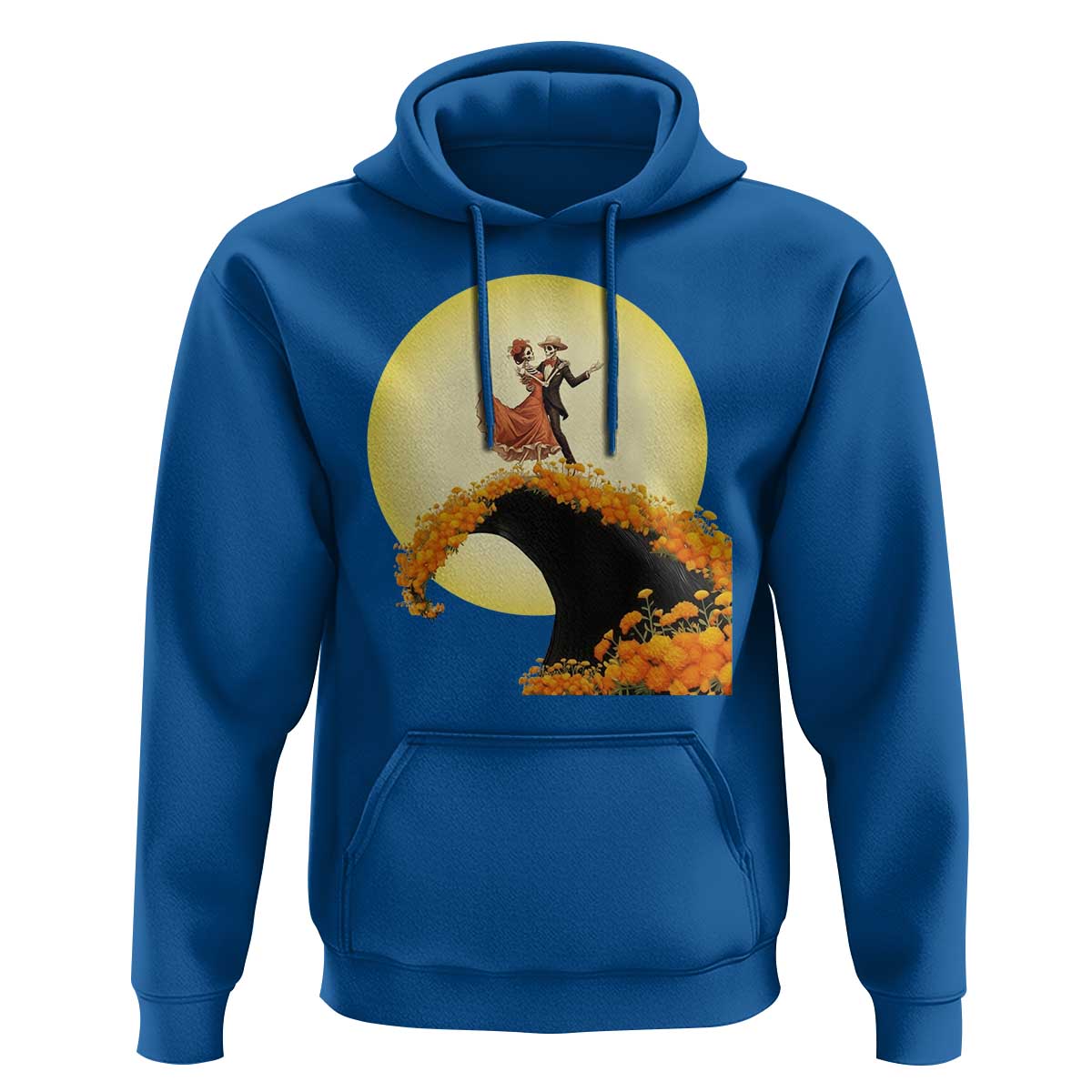 Dia De Los Muertos Hoodie Skeletons Dancing Mexican - Wonder Print Shop
