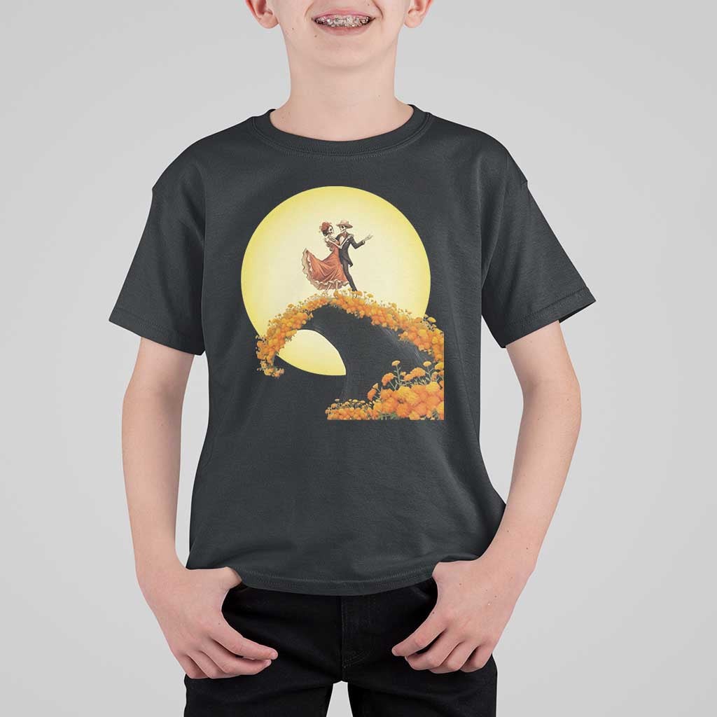 Dia De Los Muertos T Shirt For Kid Skeletons Dancing Mexican - Wonder Print Shop
