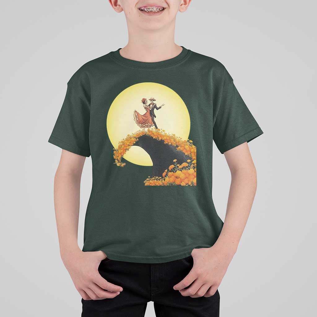 Dia De Los Muertos T Shirt For Kid Skeletons Dancing Mexican - Wonder Print Shop