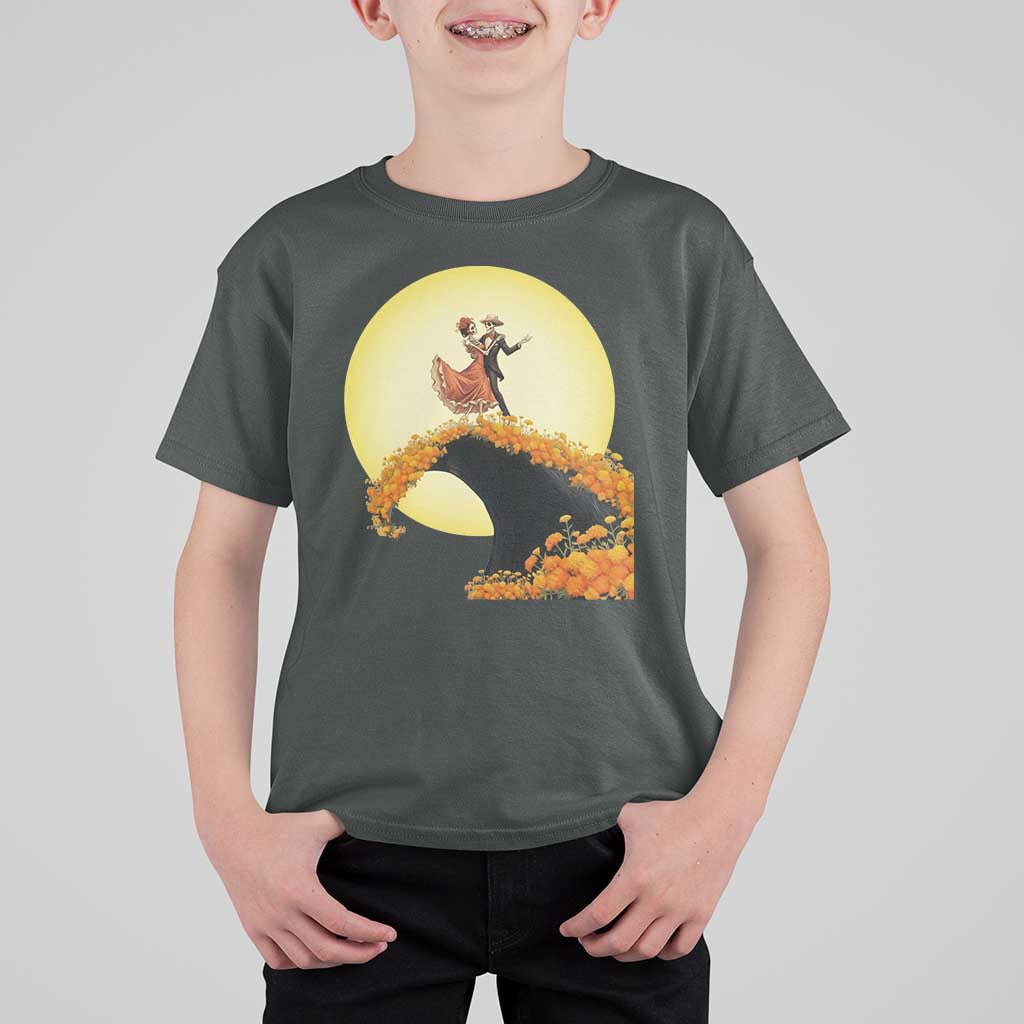 Dia De Los Muertos T Shirt For Kid Skeletons Dancing Mexican - Wonder Print Shop