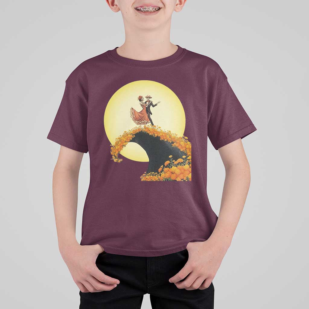 Dia De Los Muertos T Shirt For Kid Skeletons Dancing Mexican - Wonder Print Shop