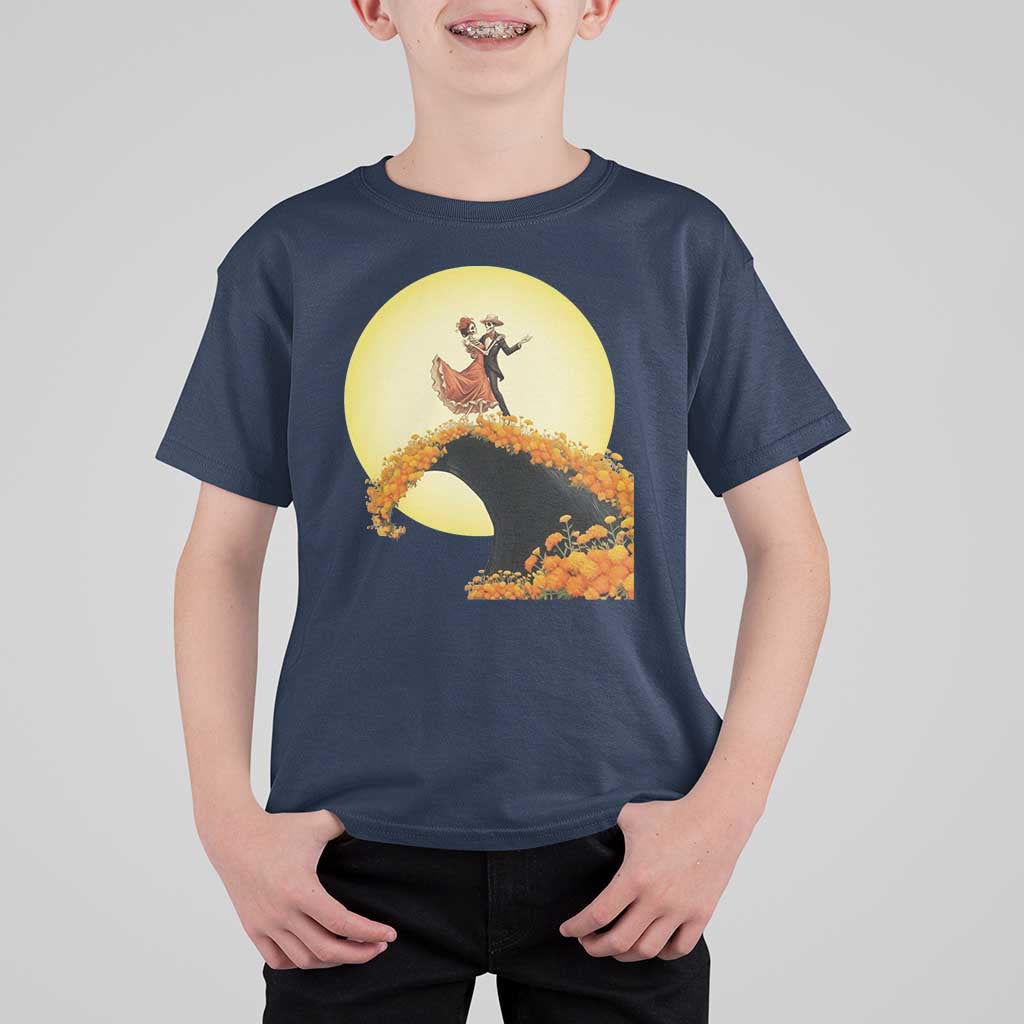 Dia De Los Muertos T Shirt For Kid Skeletons Dancing Mexican - Wonder Print Shop