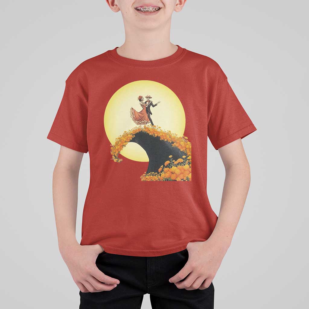Dia De Los Muertos T Shirt For Kid Skeletons Dancing Mexican - Wonder Print Shop