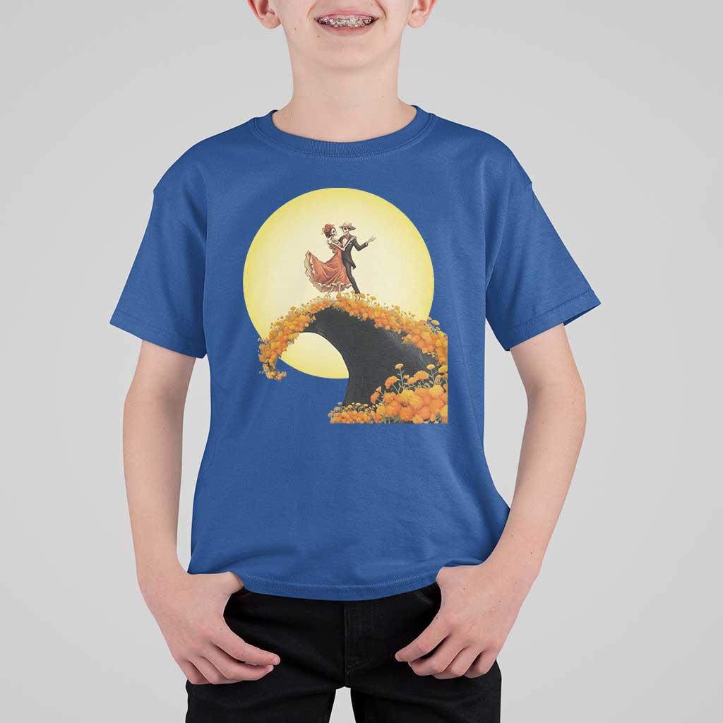 Dia De Los Muertos T Shirt For Kid Skeletons Dancing Mexican - Wonder Print Shop