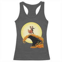 Dia De Los Muertos Racerback Tank Top Skeletons Dancing Mexican - Wonder Print Shop