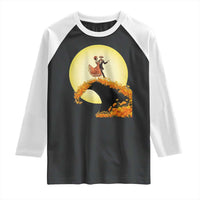 Dia De Los Muertos Raglan Shirt Skeletons Dancing Mexican - Wonder Print Shop