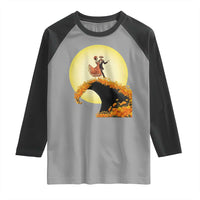 Dia De Los Muertos Raglan Shirt Skeletons Dancing Mexican - Wonder Print Shop