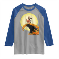 Dia De Los Muertos Raglan Shirt Skeletons Dancing Mexican - Wonder Print Shop